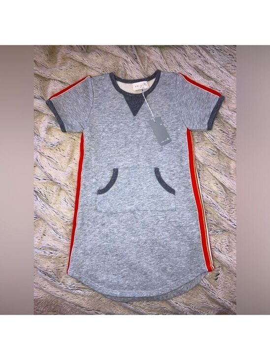 Nordstrom Other - 🔥NEW🔥 Nordstrom Miki Miette 4T Short Sleeve stripe Jersey Sweater Dress NWT
